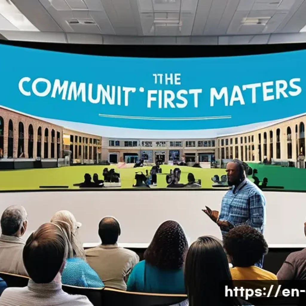 지방재정 전문가와 공공 정책의 연계성 - A vibrant city hall meeting scene in a modern American town, showcasing diverse community members ac...