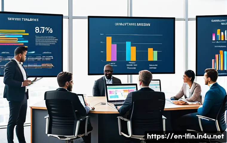 지방재정 전문가 강의 운영 팁 - A diverse group of professionals in a modern conference room, engaged in a collaborative budgeting e...